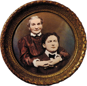 Houdini with his mother, Cecilia
